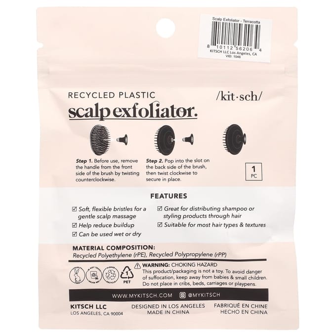 Kitsch Scalp Massager - Zachte Borstel voor Gezond Haar en Hoofdhuid