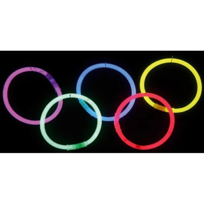 Glow armband breeklicht ass. kleuren 100st.