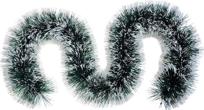 Clayre & Eef Kerstslinger Guirlande 200 cm Groen Kunststof