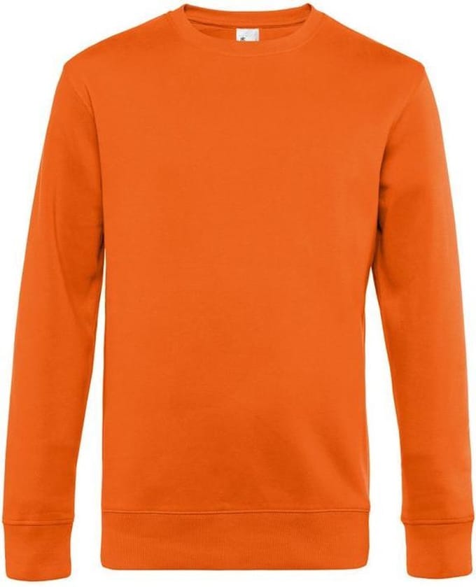 B&C Heren Koning Bemanningstrui (Zuiver oranje)