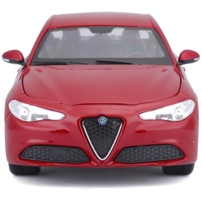 Bburago Modelauto/speelgoedauto Alfa Romeo Giulia - rood - schaal 1:24