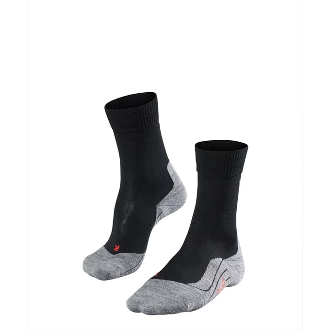 FALKE TK5 anti-blaar dun wol functioneel materiaal wandelsokken dames zwart - maat 35-36