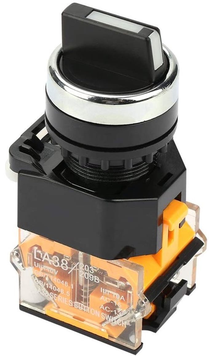 Allecto - Momentary rotary switch - 2-positie schakelaar - Duurzaam