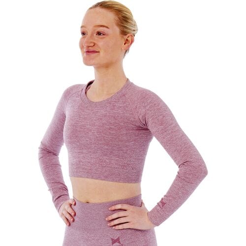 Xtreme Sportswear Croptop lange mouwen Dames Roze-S