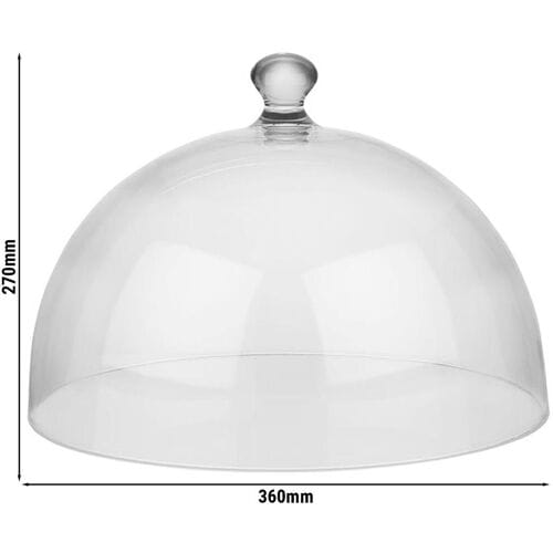 GGM Gastro Frischhalte Haube - DOME - Polycarbonat - Ø 360mm - Höhe: 270mm - rund