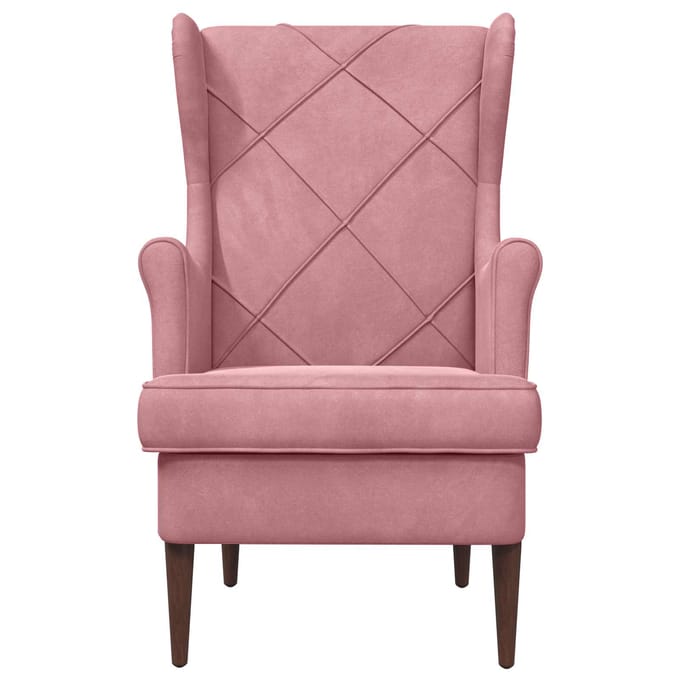 vidaXL - Fauteuil - Roze - Fluweel