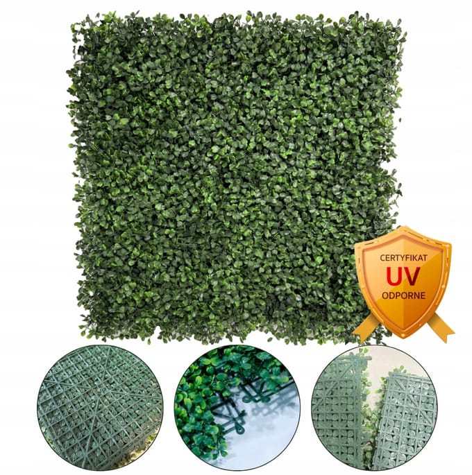Groene Wand Kunstplant Panelen - UV Bestendig & Waterdicht - 50x50cm
