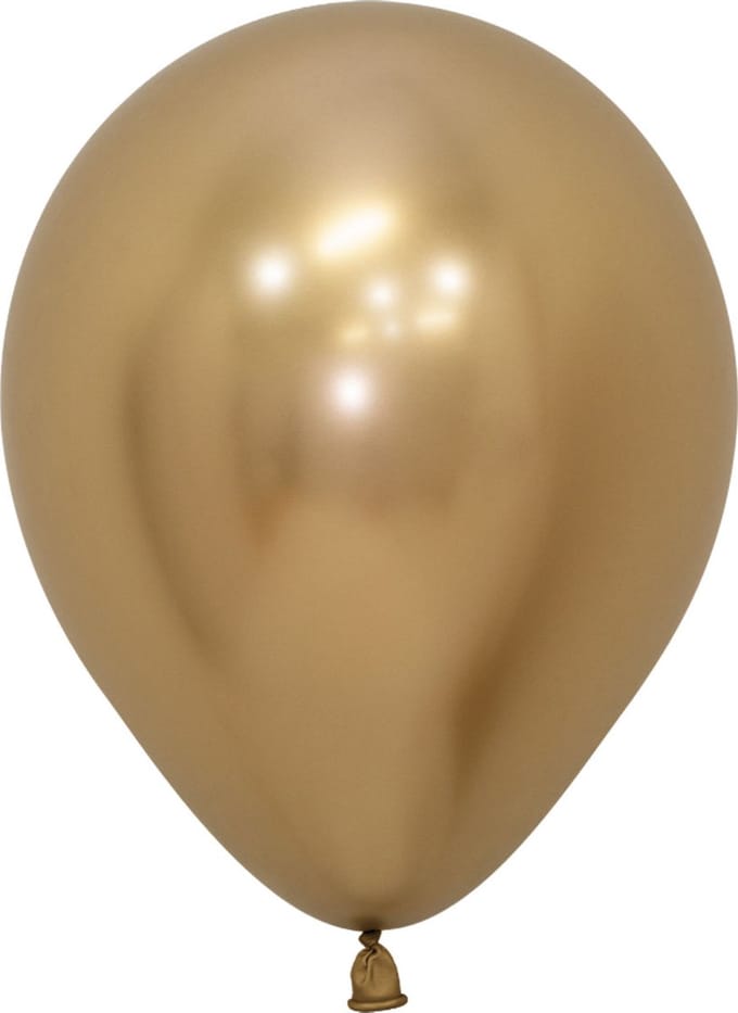 Luxe goud chrome latex balonnen 5inch (12cm) 50st / bulk
