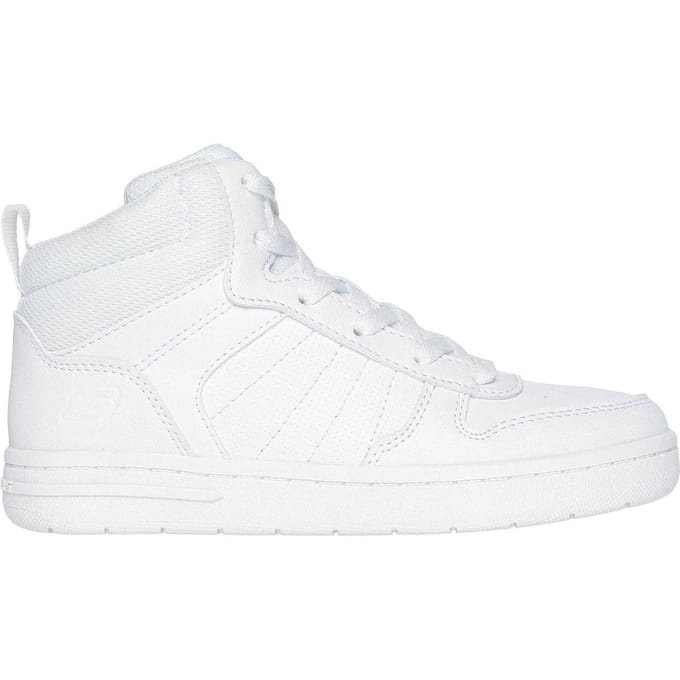 Skechers Kinder Smith Street Hoge Sneakers (Wit)