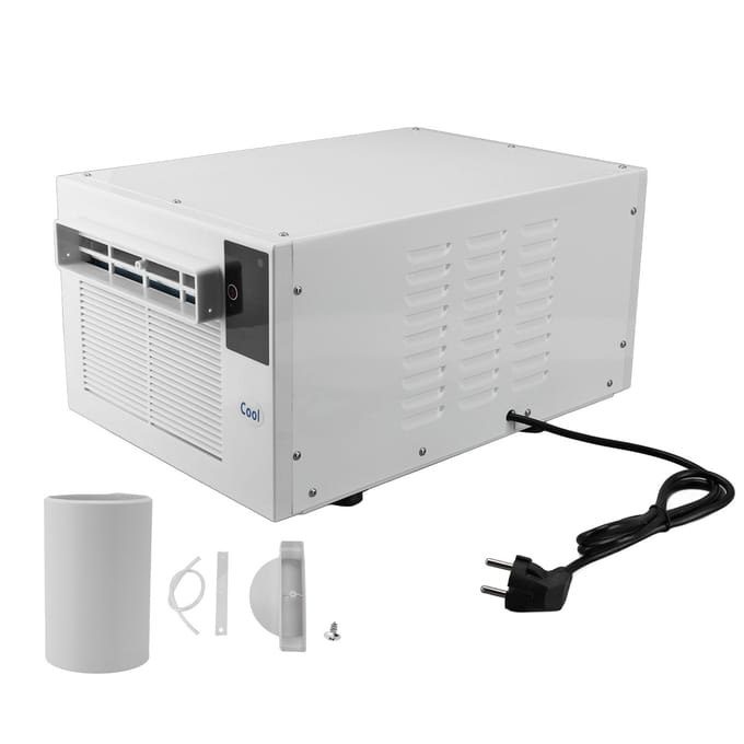 Draagbare Airconditioner Energiebesparend Compressormotor Koeling 1900BTU 280W Dubbele Inverter gray