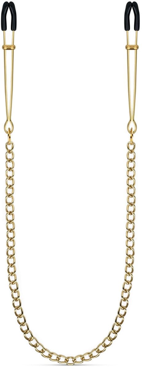 Gouden Tepelklemmen met Ketting