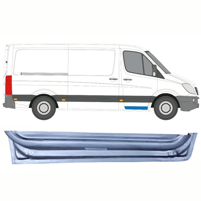 Reparatiepaneel voor deur binnen voor Mercedes Sprinter 2006-2018 / Rechts