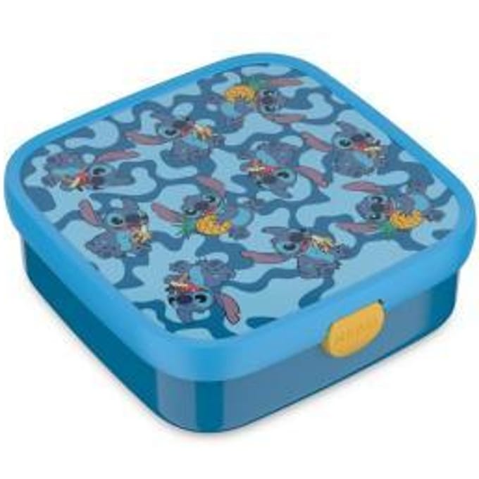 Mepal Bento lunchbox groot Campus - 1.25 l - Inclusief 2 uitneembare lekdichte bentobakjes & vorkje - Stitch