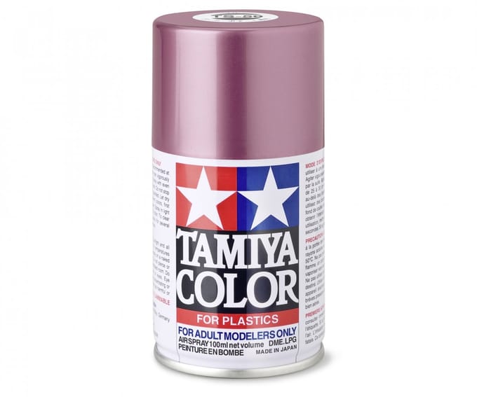 Tamiya Hobbyverf Acrylverf - TS-59 Pearl Light Red - Gloss - Acryl Spray - Verf spuitbus - 100 ml