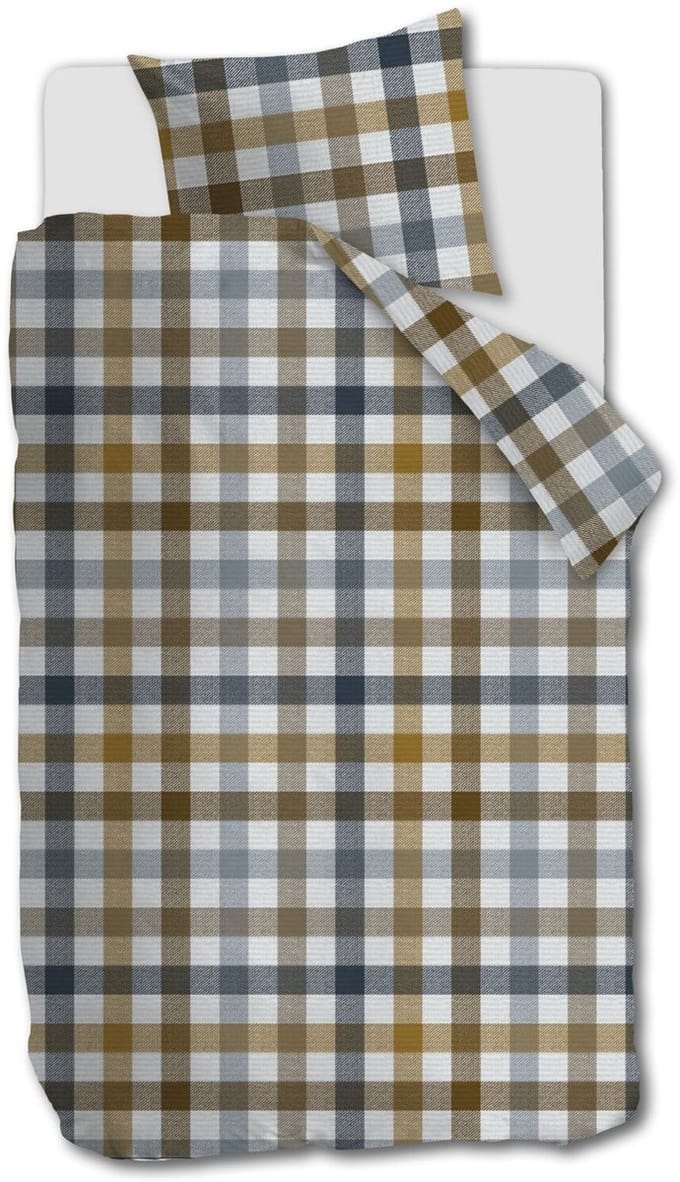 Beddinghouse Sem dekbedovertrek - Eenpersoons - 140 x 200/220 cm - Blauw
