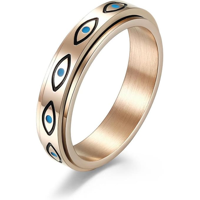 Horusoog RVS Draaibare Ring Verlicht Angst 8# beige