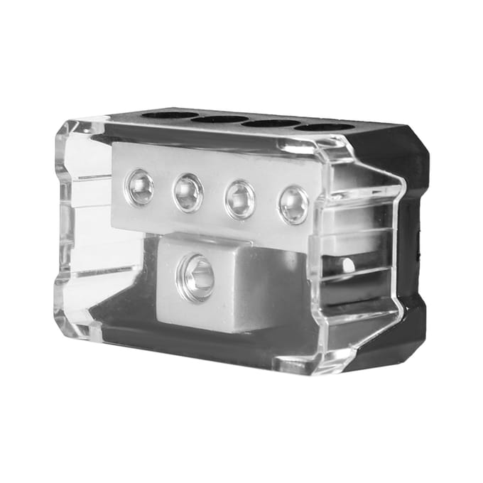 Auto Audio Stroomvoorziening Distributie 1*0GA In 4*4GA Uit Blok Splitter gray