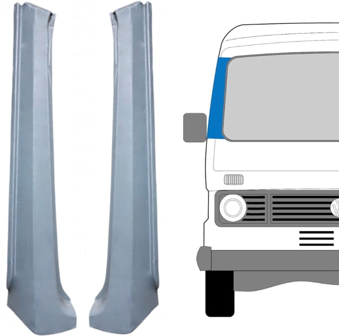 Reparatie paneel paravan voor Volkswagen LT 1975-1996 / Links + Rechts / Set
