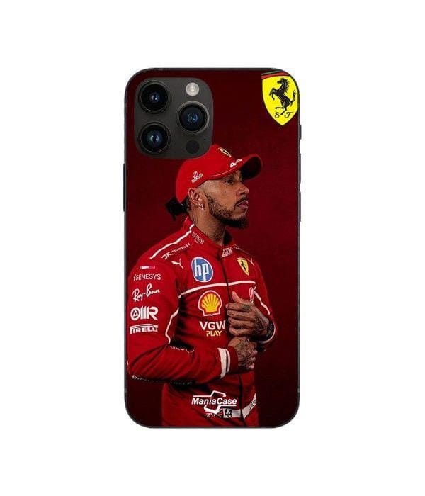Coque de téléphone - Ferrari - Iphone 15 Pro - Souple - Silicone - Noir zwart