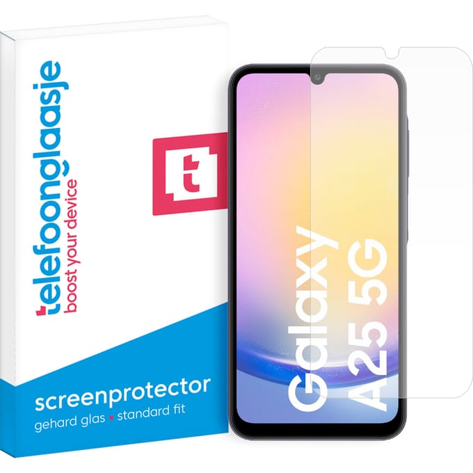 Samsung Galaxy A25 5G screenprotector gehard glas
