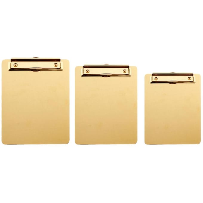 Bloc-notes doré style nordique, idéal pour écrire, bloc-notes en métal, format SML, moderne, haute qualité et durable. S beige