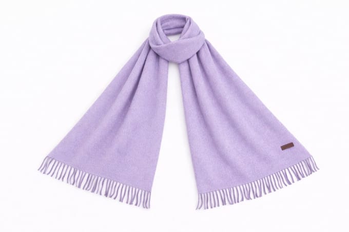 Premium Alpaca Wollen Sjaal – Ultra Zacht, Warm & Luxe - Lila