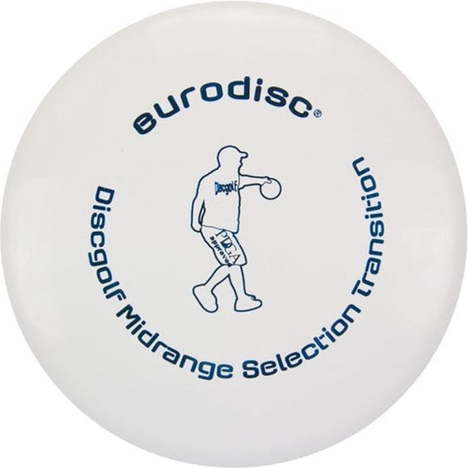 Discgolf disc Eurodisc Discgolf midrange high quality White EDDGSLWHTS Wit 23 cm