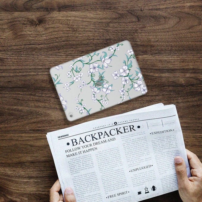 Apple iPad Mini 4 | Mini 5 (2019) Uniek Siliconen Hoesje Blossom White