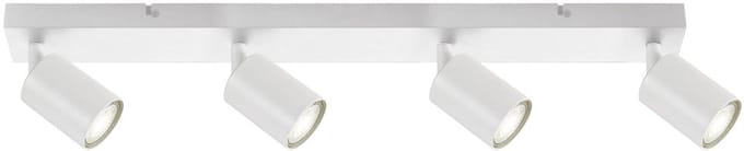 Opbouw Bar Spot Armatuur Wit Siena - 4x GU10 (max 10 watt per spot) - IP20