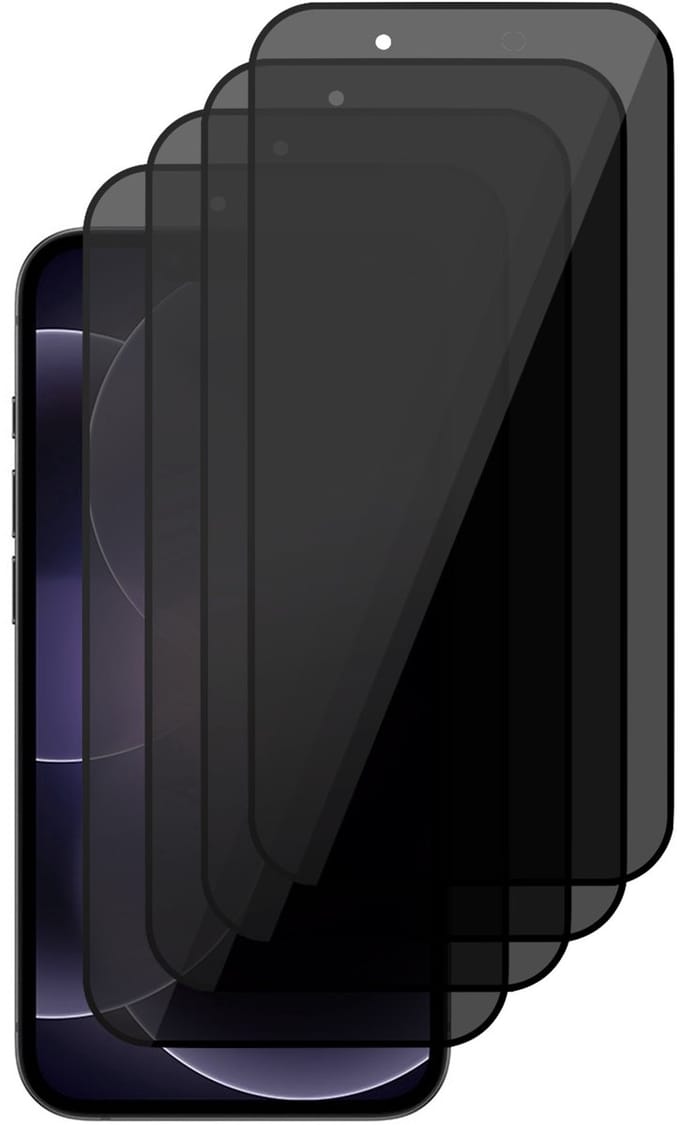 Privacy Screenprotector geschikt voor iPhone 17e - 4x Volledig Dekkend Glas Screen Protector