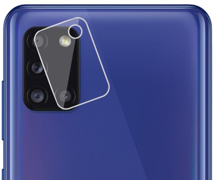 Camera Screenprotector geschikt voor Samsung Galaxy A31 - Glas Screen Protector