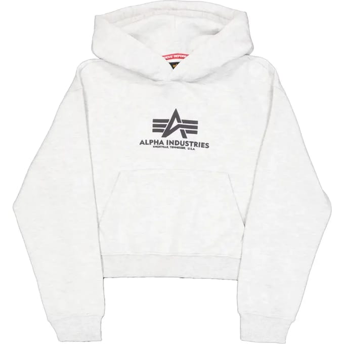 Gestreepte hoodie met pofmouwen voor dames Alpha Industries Basic