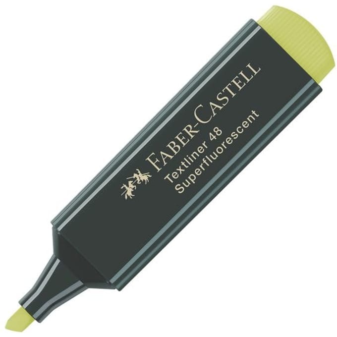 Faber-Castell tekstmarker - fluoriserend geel - markeerstift - FC-154807