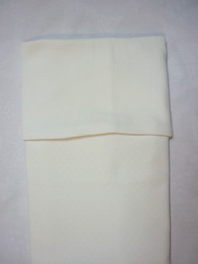 Oogappel Tricot Pointelle Tricot Wafel Wiegdeken 80x100 cm-Offwhite