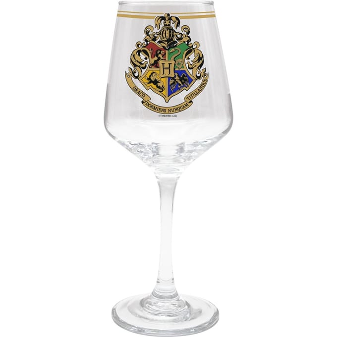 Harry Potter Hogwarts Crest Unisex Wijnglas - doorzichtig - Standard