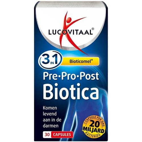 Lucovitaal 3-in-1 Bioticomel Pre · Pro · Post Biotica 30 capsules