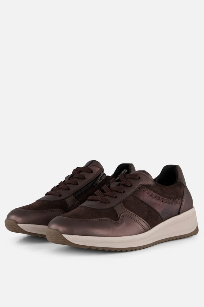 Feyn Sneakers brons Leer - Maat 36