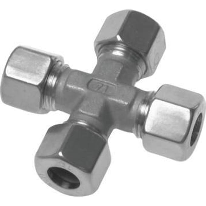 38S RVS Kruissok Snijring 315 Bar DIN 2353 - FL4X-C-S-38-S