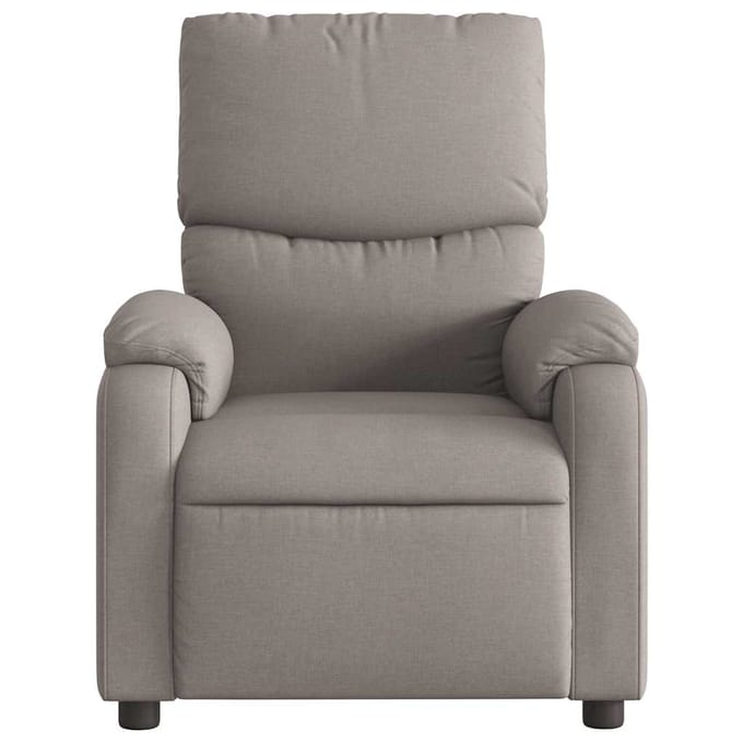 vidaXL - Fauteuil - verstelbaar - stof - taupe