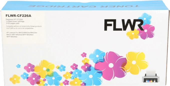 FLWR - Toner / 26A / Zwart - Geschikt voor HP