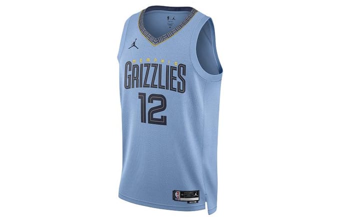 Jordan Dri FIT Basketbalshirt Unisex Lichtblauw 3XL