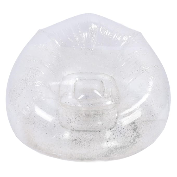 Opblaasbare Stoel Comfortabel Ontspannend Transparant Ergonomisch Ruimtebesparend PVC Opblaasbank Stoel
