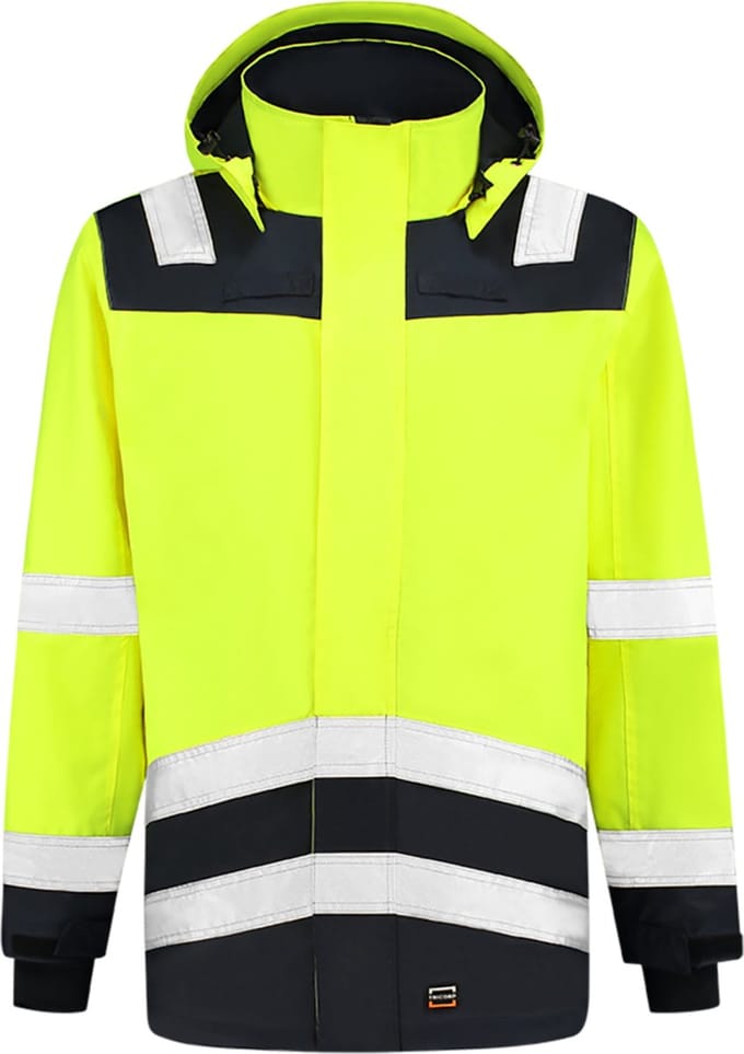 Tricorp 403020 Parka High Vis Bicolor - Fluo Geel/Inkt - 4XL