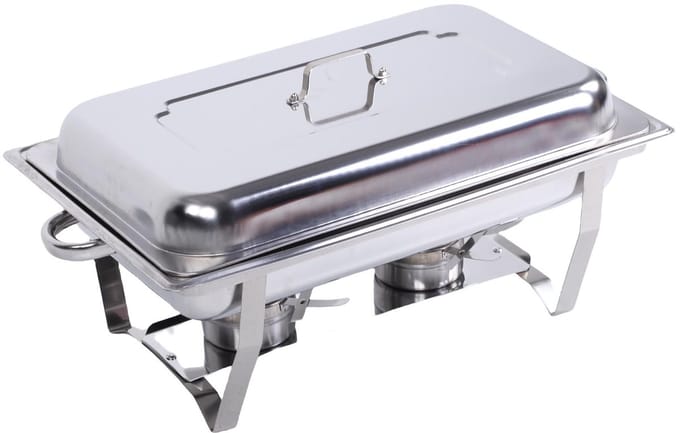 RVS Chafing Dish Buffetset 65cm – Warmhoudschaal met Alcoholbranders – Voor Catering, Feest & Bruiloft