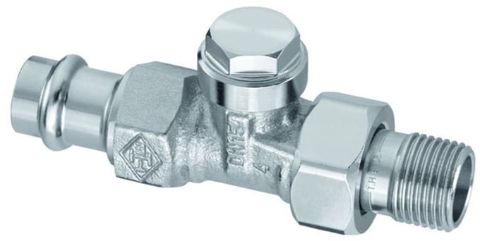 IMI Hydronic Engineering HEIMEIER Koppeling Regulux, DN 15 recht, Viega persaansluiting 15 mm, 0342-15.000