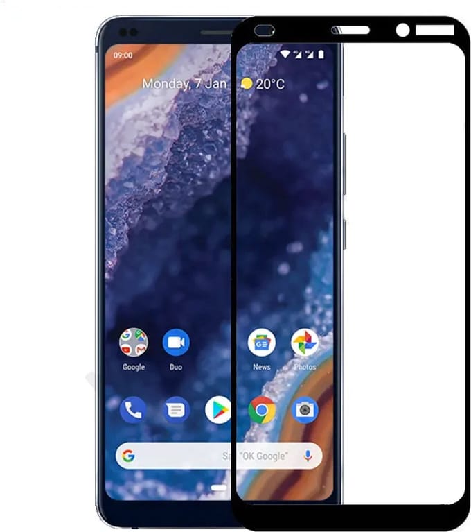 DrPhone – Glazen screen protector – Tempered glas - 9H – Geschikt voor Nokia 9 PureView