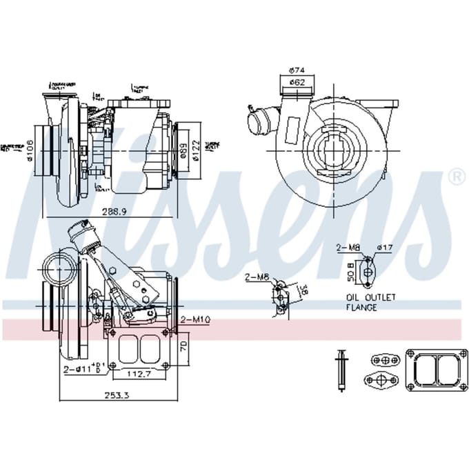 Supercharger, drukvulling NISSENS 93769