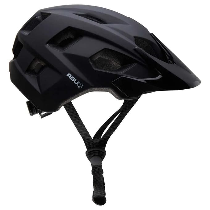 AGU XC - MTB Helm - Unisex - Zwart - 52-58cm - In-mould - Direct dial systeem - Verwisselbaar vizier - EN1078-norm