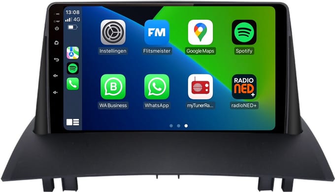 Carplay autoradio voor Renault Megane 2 | 2003 t/m 2008 | Android 13 | Draadloos Apple Carplay & Android Auto | 2GB + 32GB | 8-Core processor | Davilon | 2025 model | 2003 2004 2005 2006 2007 2008 | Bluetooth & Wifi