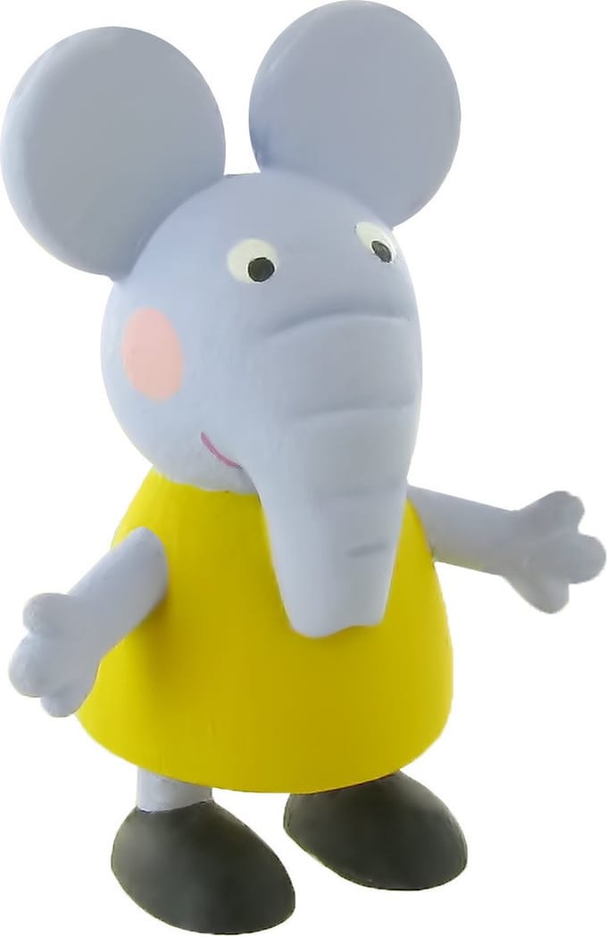 Peppa Pig Emily Olifant taart topper decoratie 6 cm.